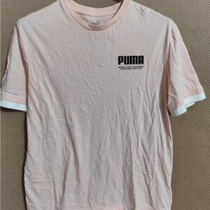 Puma Soft Pink Tee with Logo